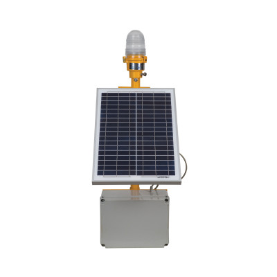Warning Light With Solar Panel (Single.Head)
